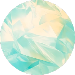 A faceted crystalline spearmint teal surface used as Ethan's profile picture
